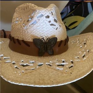 Cowgirl hat worn once.
